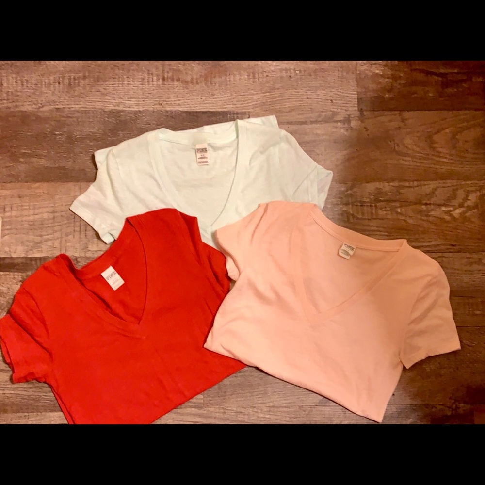VS PINK T- Shirts! Pink, Red, & White